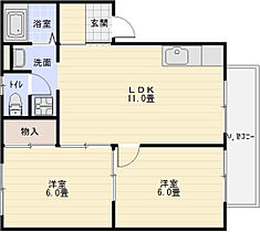 レグルスM  ｜ 大阪府八尾市太田３丁目（賃貸アパート2LDK・2階・48.00㎡） その2