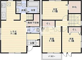 大阪府柏原市国分本町３丁目（賃貸一戸建3LDK・2階・79.38㎡） その2