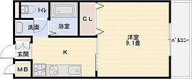 レナードユー 203号室 ｜ 奈良県香芝市田尻455（賃貸マンション1K・2階・28.80㎡） その2