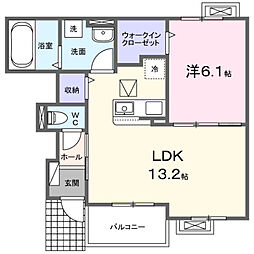間取図画像 1LDK