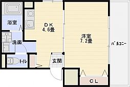 Y'SHOUSE 1DKの間取図画像