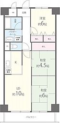 タウンコート咲久良 3LDKの間取図画像