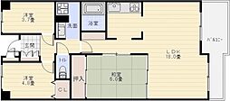 玉手山サンハイツ 3LDKの間取図画像