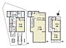 区画図：参考プラン　建物面積：79.74m2　建物価格：2200万円（税込み）