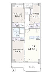 間取図画像 3LDK