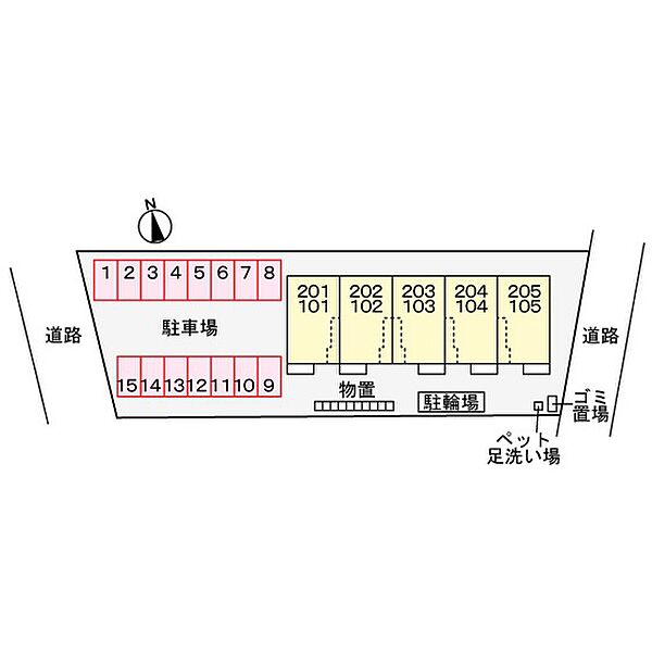 パルクみなみの杜 103｜富山県高岡市戸出町3丁目(賃貸アパート1LDK・1階・48.18㎡)の写真 その15