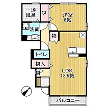 D-room小矢部 A棟 106 ｜ 富山県小矢部市和沢（賃貸アパート1LDK・1階・50.32㎡） その2