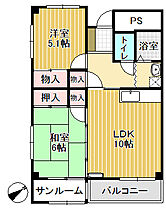 クオーレ 201 ｜ 富山県高岡市福岡町荒屋敷（賃貸アパート2LDK・2階・54.88㎡） その2