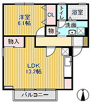 セジュール華（Ａ棟、Ｂ棟） A101 ｜ 富山県砺波市坪内（賃貸アパート1LDK・1階・48.76㎡） その2