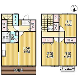 ユニフレックスA 3LDKの間取図画像