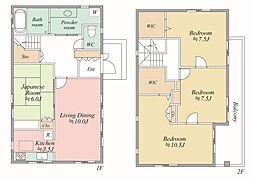 野田市上花輪 4LDKの間取り