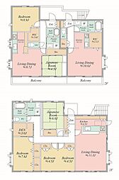 松戸市稔台3丁目 3SLDKの間取り