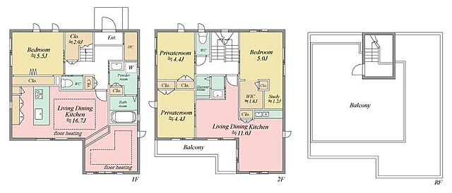 間取り 日野市大字川辺堀之内