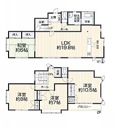 千葉市若葉区千城台北2丁目 4LDKの間取り