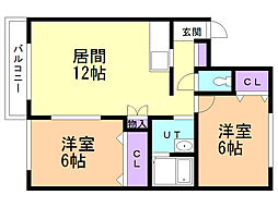 間取図画像 2LDK