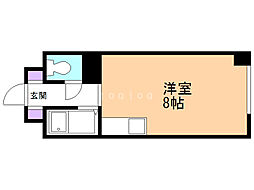 アルカーサ富岡 ワンルームの間取図画像