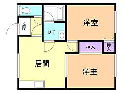 近江ハイツ3(左下) 1階