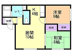 間取図画像 2LDK