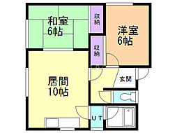 間取図画像 2LDK