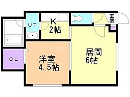 間取図画像 1LDK