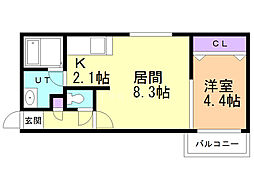 間取図画像 1LDK