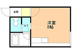 TOTハイツ ワンルームの間取図画像