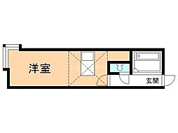 ソニア花園1 ワンルームの間取図画像