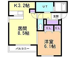 Serendipity 1LDKの間取図画像