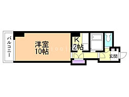 ブランシェ竹栄 1Kの間取図画像
