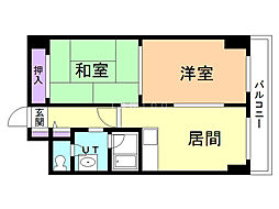 マリンハイム 2DKの間取図画像