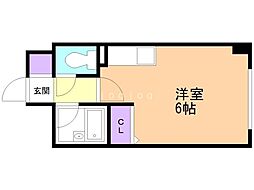 ステーションビルステーションハイツ ワンルームの間取図画像