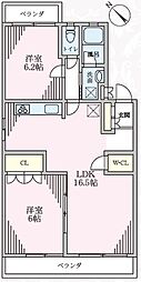エクセルコート 2LDKの間取図画像