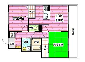 サンビレッジ府中　C棟  ｜ 広島県安芸郡府中町鶴江2丁目12-39（賃貸アパート2LDK・1階・55.56㎡） その2