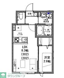 ＫＥＩＡＩ　ＲＥＳＩＤＥＮＣＥ　勝田台 3階1LDKの間取り