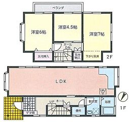 村田町木邨貸家 3LDKの間取り