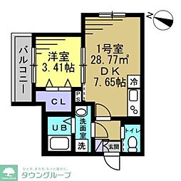 間取図画像 1DK
