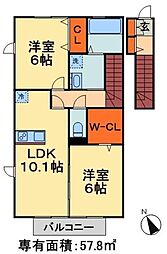 間取図画像 2LDK