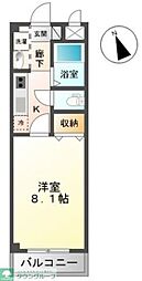 ドリーム78 2階1Kの間取り