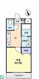 ガレット幕張本郷 304 3階1Kの間取り