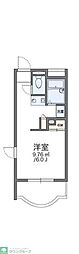 レオパレスパティオ 1Kの間取図画像