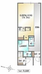 MyHome RELAXA ワンルームの間取図画像