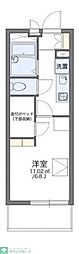 レオパレス蘇我加藤3 1Kの間取図画像