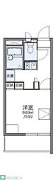 レオパレスFIORE 1Kの間取図画像