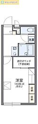レオパレスNOSE 1Kの間取図画像