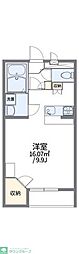 レオパレスメルベーユ 1Kの間取図画像