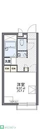 レオパレスウィステリア 1Kの間取図画像