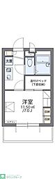 レオパレス南花園J1 1Kの間取図画像