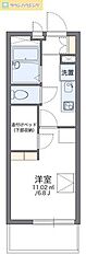 レオパレス蘇我加藤3 1Kの間取図画像