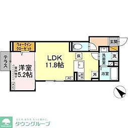 D-SOLACE新千葉3丁目 1LDKの間取図画像