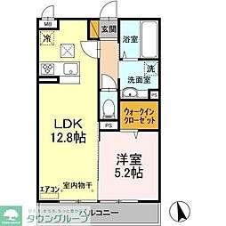 スマイリア西船 1LDKの間取図画像